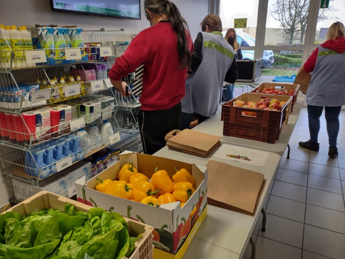 Winkel-op-wielen in actie